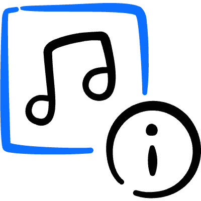 Playlist Information Icon from Freehand Duotone Set