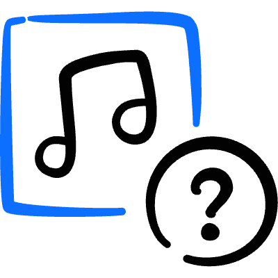 Playlist Question Icon from Freehand Duotone Set