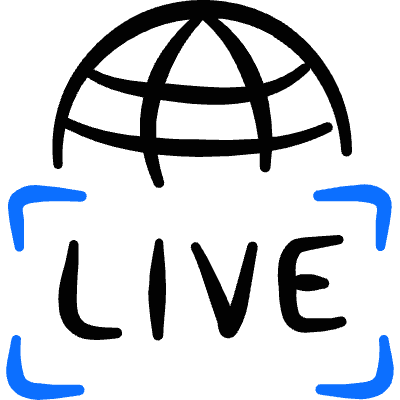 Podcast Global Live Icon from Freehand Duotone Set