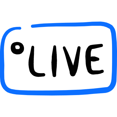 Podcast Live Sign Icon from Freehand Duotone Set