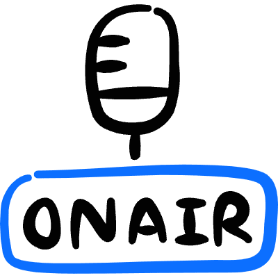 Podcast Microphone On Air Icon from Freehand Duotone Set