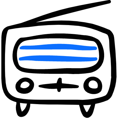 Radio Antenna Icon from Freehand Duotone Set