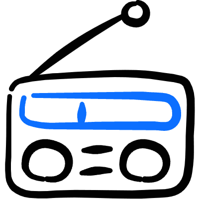 Radio Antenna 1 Icon from Freehand Duotone Set