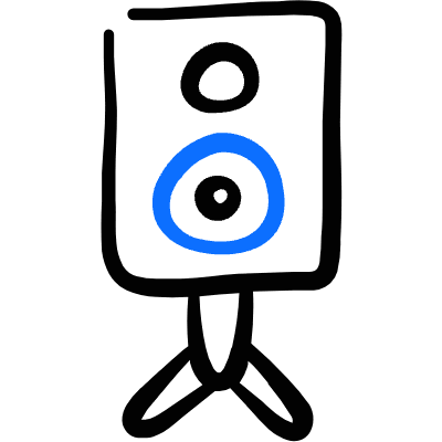 Speaker Stand Icon from Freehand Duotone Set