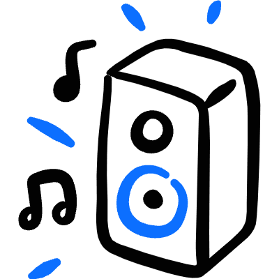 Speakers Note Icon from Freehand Duotone Set