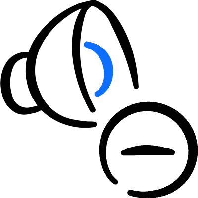 Volume Control Down 3 Icon from Freehand Duotone Set