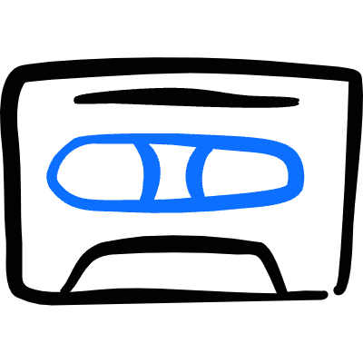 Tape Cassette 1 Icon from Freehand Duotone Set