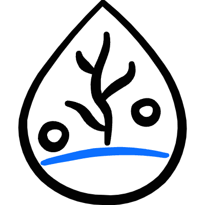 Aquascaping Water Drop Icon from Freehand Duotone Set