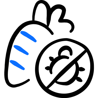 Farming Crop No Pesticide Icon from Freehand Duotone Set