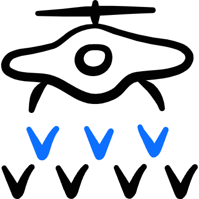 Farming Drone Icon from Freehand Duotone Set