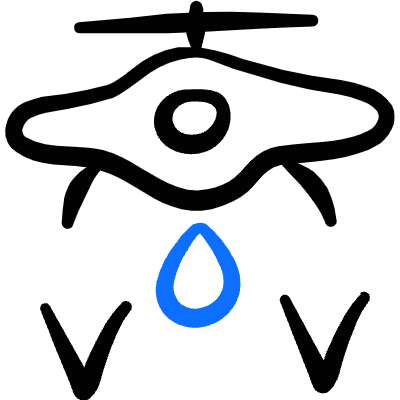 Farming Drone Watering Icon from Freehand Duotone Set