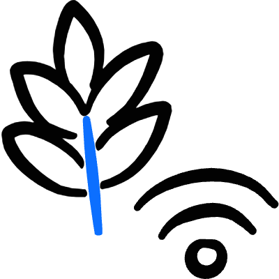 Farming Iot Monitoring Icon from Freehand Duotone Set