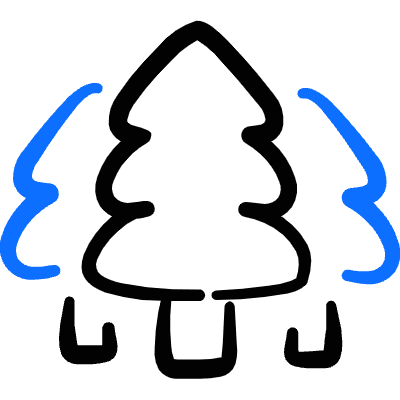 Farming Pine Forrest Icon from Freehand Duotone Set