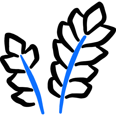 Farming Wheat Grain Icon from Freehand Duotone Set