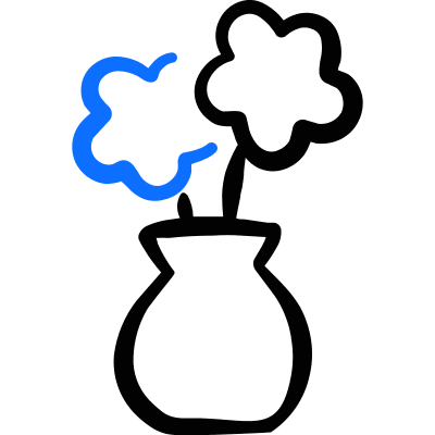 Flower Pot Icon from Freehand Duotone Set