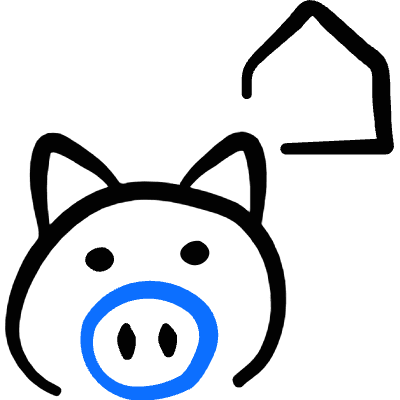 Free Range Pig Icon from Freehand Duotone Set