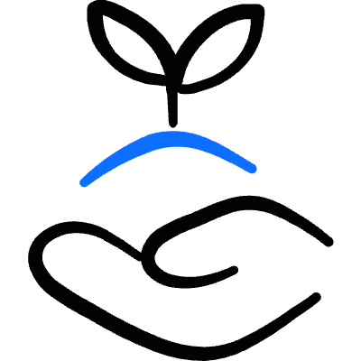 Gardening Plant Hand Icon from Freehand Duotone Set