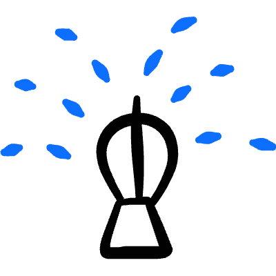 Gardening Spirinkler Icon from Freehand Duotone Set