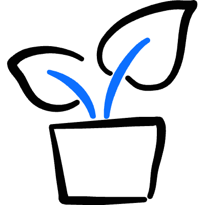 Plant Leaf Icon from Freehand Duotone Set