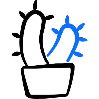 Plant Pot Cactus 1 Icon from Freehand Duotone Set