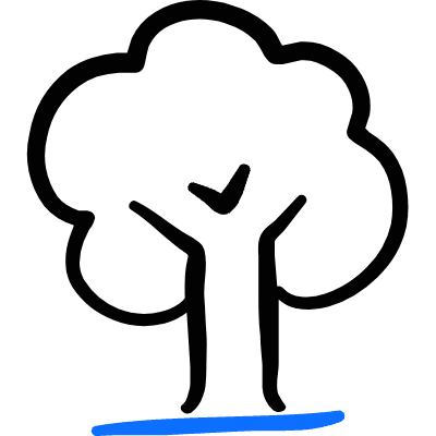 Tree Icon from Freehand Duotone Set