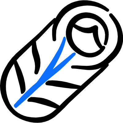 Camping Sleeping Bag 2 Icon from Freehand Duotone Set