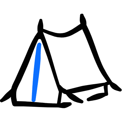 Camping Tent 2 Icon from Freehand Duotone Set