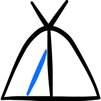 Camping Tent 3 Icon from Freehand Duotone Set