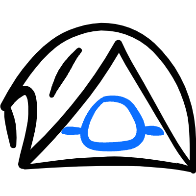 Camping Tent 4 Icon from Freehand Duotone Set