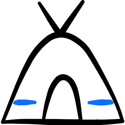 Camping Tent Icon from Freehand Duotone Set