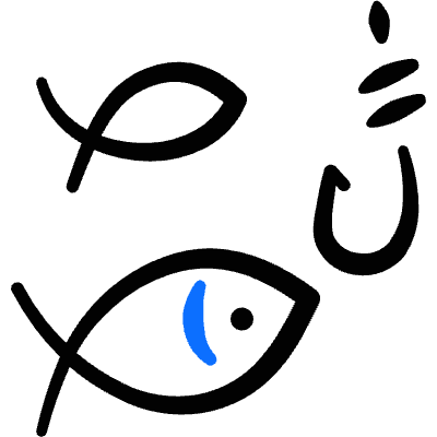 Fishing Fish Hook Ice Icon from Freehand Duotone Set