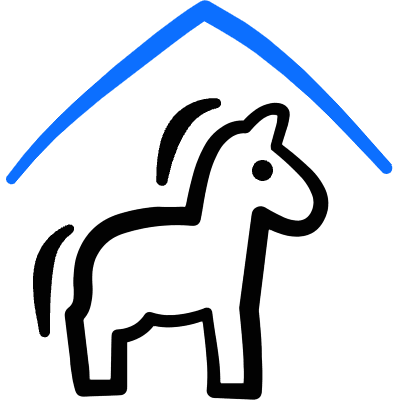 Outdoors Horse House 2 Icon from Freehand Duotone Set