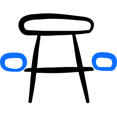 Outdoors Picnic Table Icon from Freehand Duotone Set