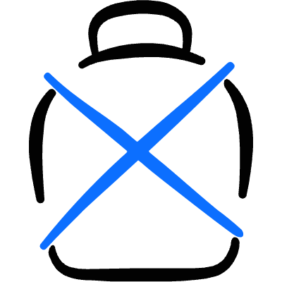 Outdoors Water Flask Icon from Freehand Duotone Set