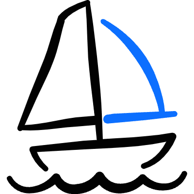 Sailing Boat Water 1 Icon from Freehand Duotone Set
