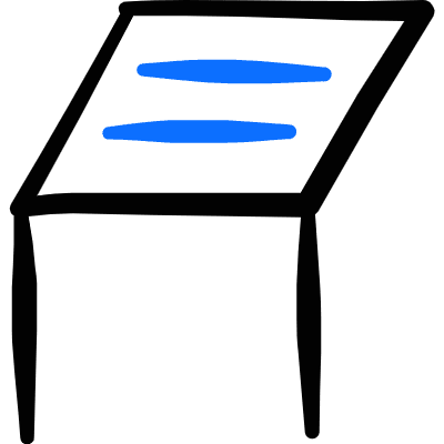 Trekking Information Stand Icon from Freehand Duotone Set