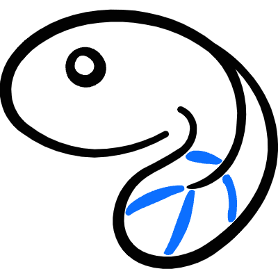 Amphibian Tadpole 1 Icon from Freehand Duotone Set