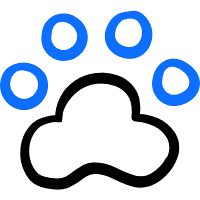 Animal Print Paw Icon from Freehand Duotone Set