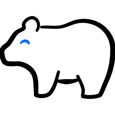 Bear Body Icon from Freehand Duotone Set