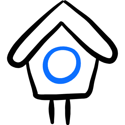 Bird House Icon from Freehand Duotone Set