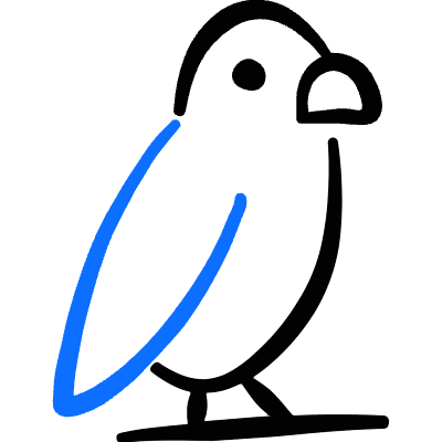Bird Parrot Icon from Freehand Duotone Set