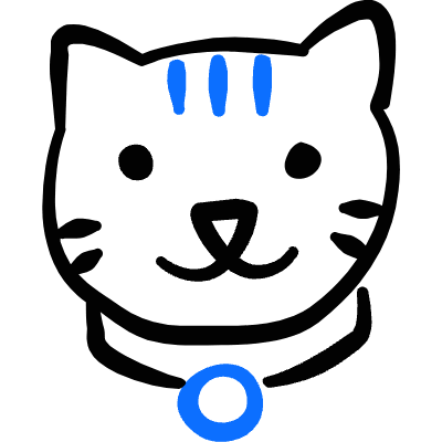Cat Head Icon from Freehand Duotone Set