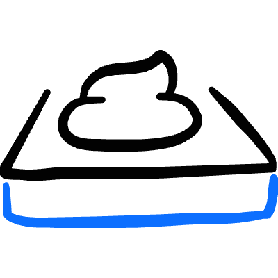 Cat Litter Box Icon from Freehand Duotone Set