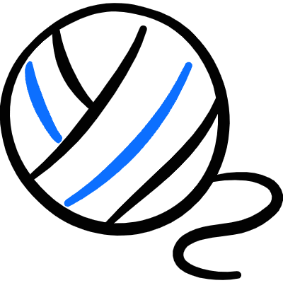 Cat Yarn Icon from Freehand Duotone Set
