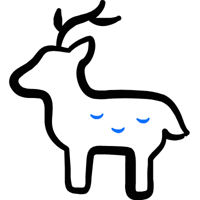 Deer Body Icon from Freehand Duotone Set