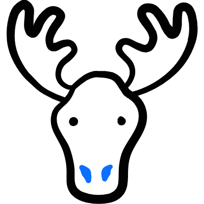 Deer Head 1 Icon from Freehand Duotone Set