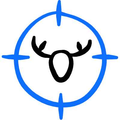 Deer Hunt Target Icon from Freehand Duotone Set