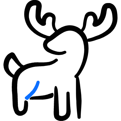 Moose Body Icon from Freehand Duotone Set