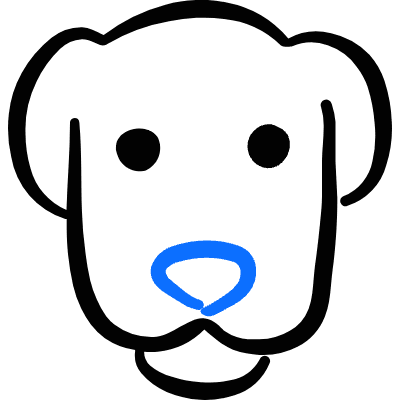 Dog Head Icon from Freehand Duotone Set