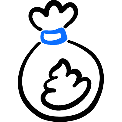 Dog Poop Bag Icon from Freehand Duotone Set